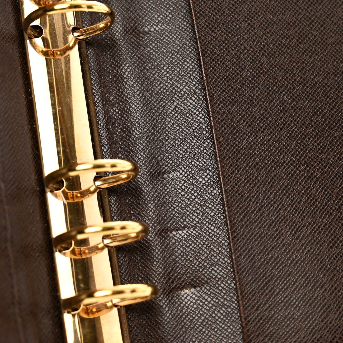 Damier Ebene Medium Ring Agenda Cover