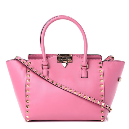 Valentino Garavani Vitello Small Rockstud Double Handle Tote Ninphea 1 of 8