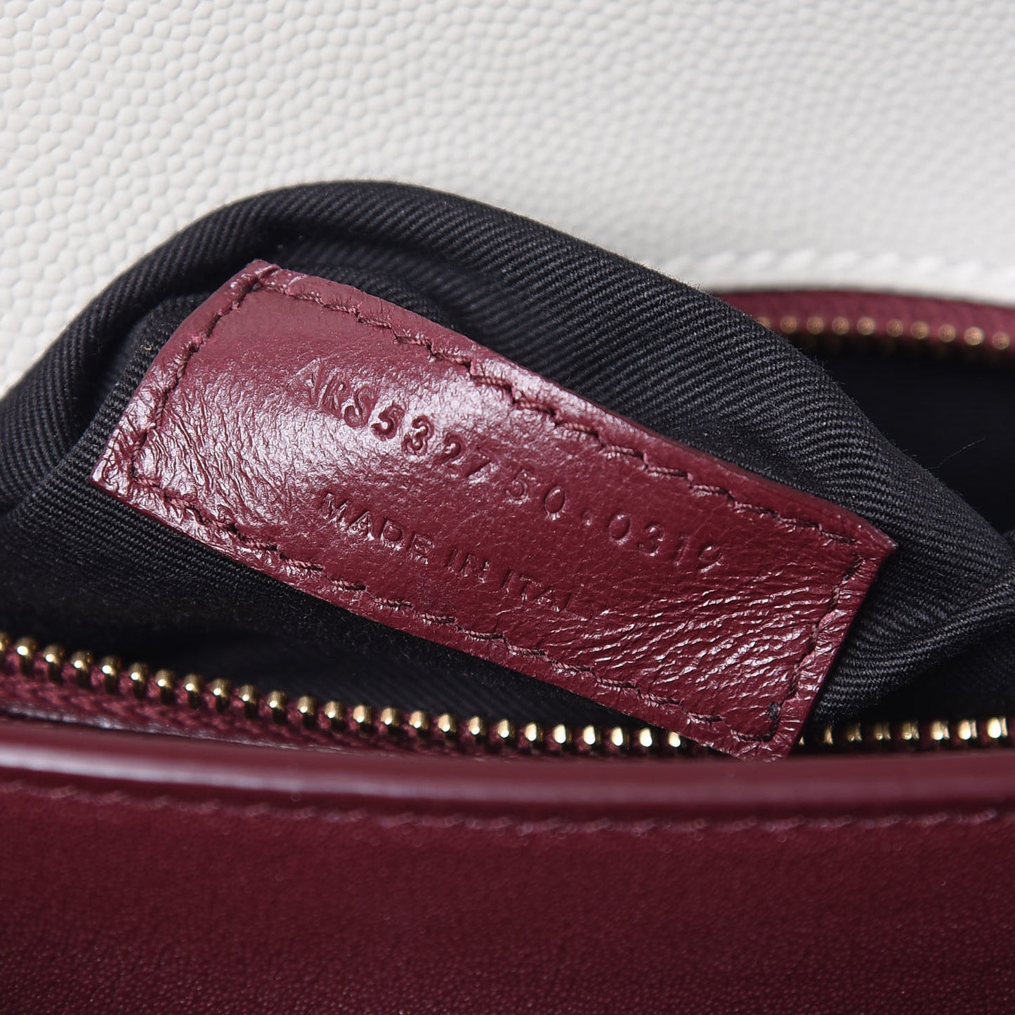 Smooth Calfskin Monogram Cassandra Clasp Bag Porcellana