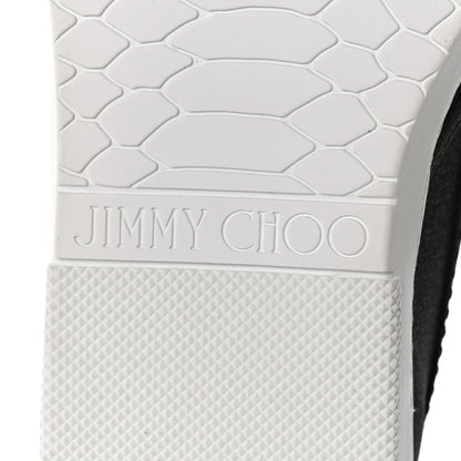 Jimmy Choo Fine Glitter Suede Mens Grove Sneakers 40 Black 6 of 8