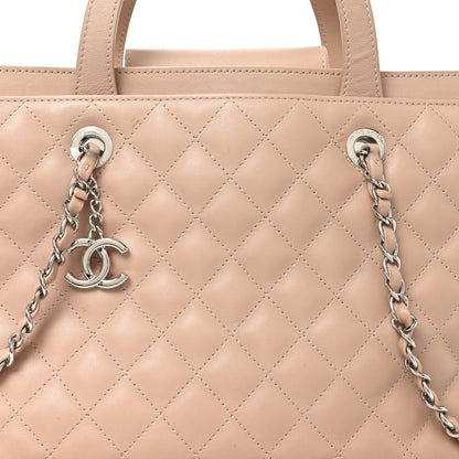 Chanel Calfskin Quilted Large Shopping Tote Light Pink 8 of 10