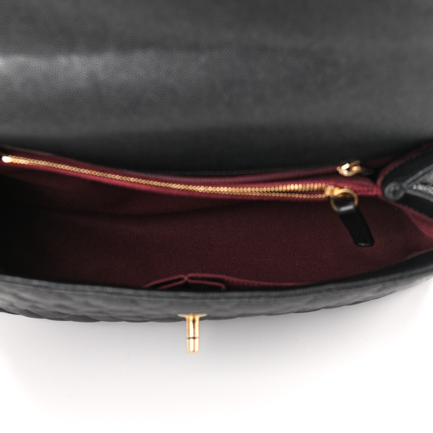 Chanel Caviar Quilted Medium Coco Handle Flap Black 5 of 11