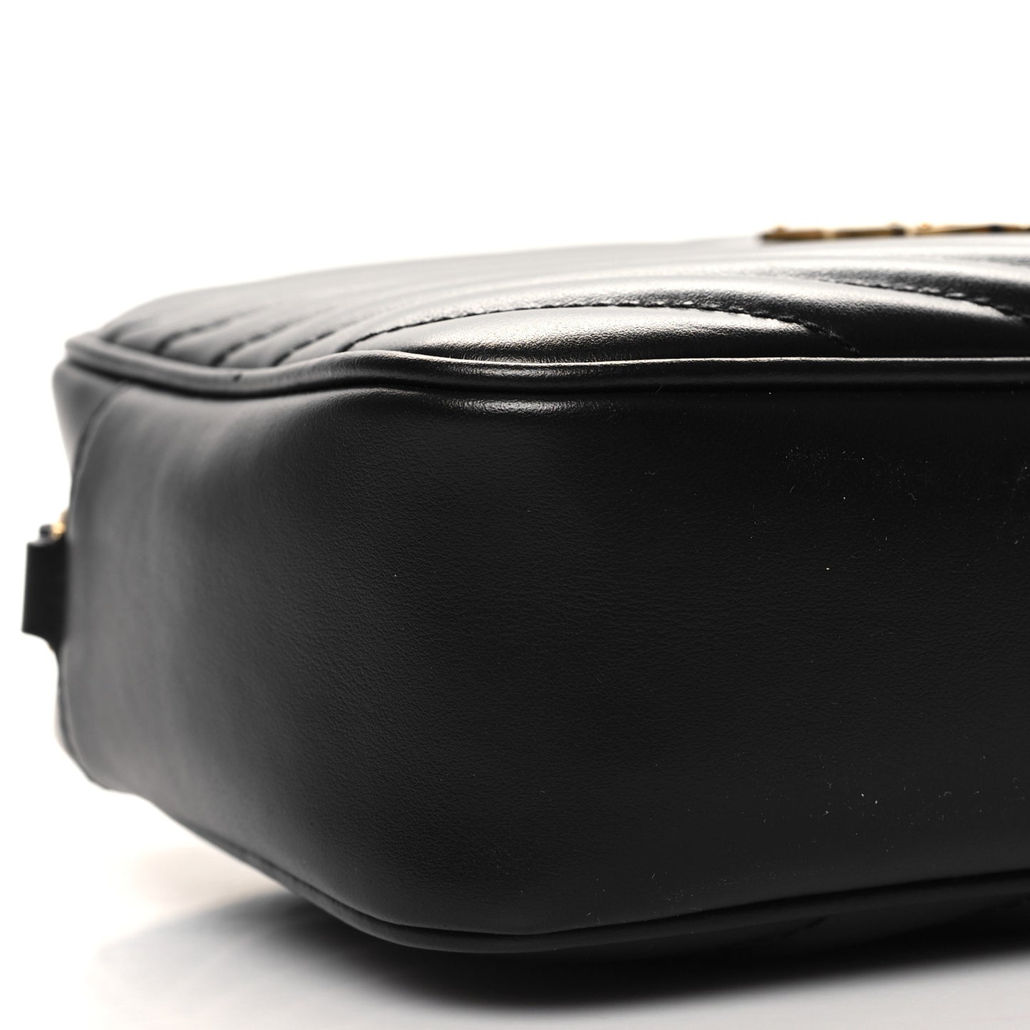 Calfskin Matelasse Monogram Lou Camera Bag Black