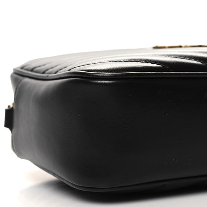 Saint Laurent Calfskin Matelasse Monogram Lou Camera Bag Black 9 of 10
