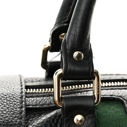 Gucci Calfskin Vintage Web Medium Boston Black 11 of 14