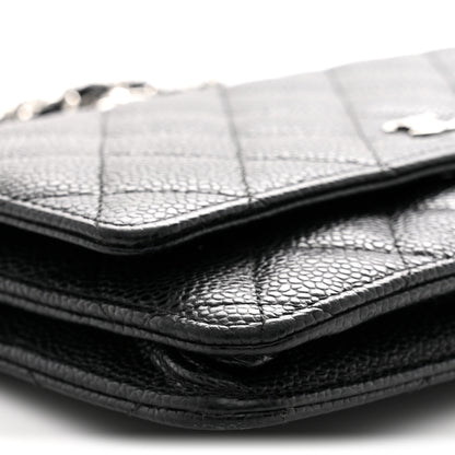 Chanel Caviar Quilted Wallet on Chain WOC Black 9 of 11