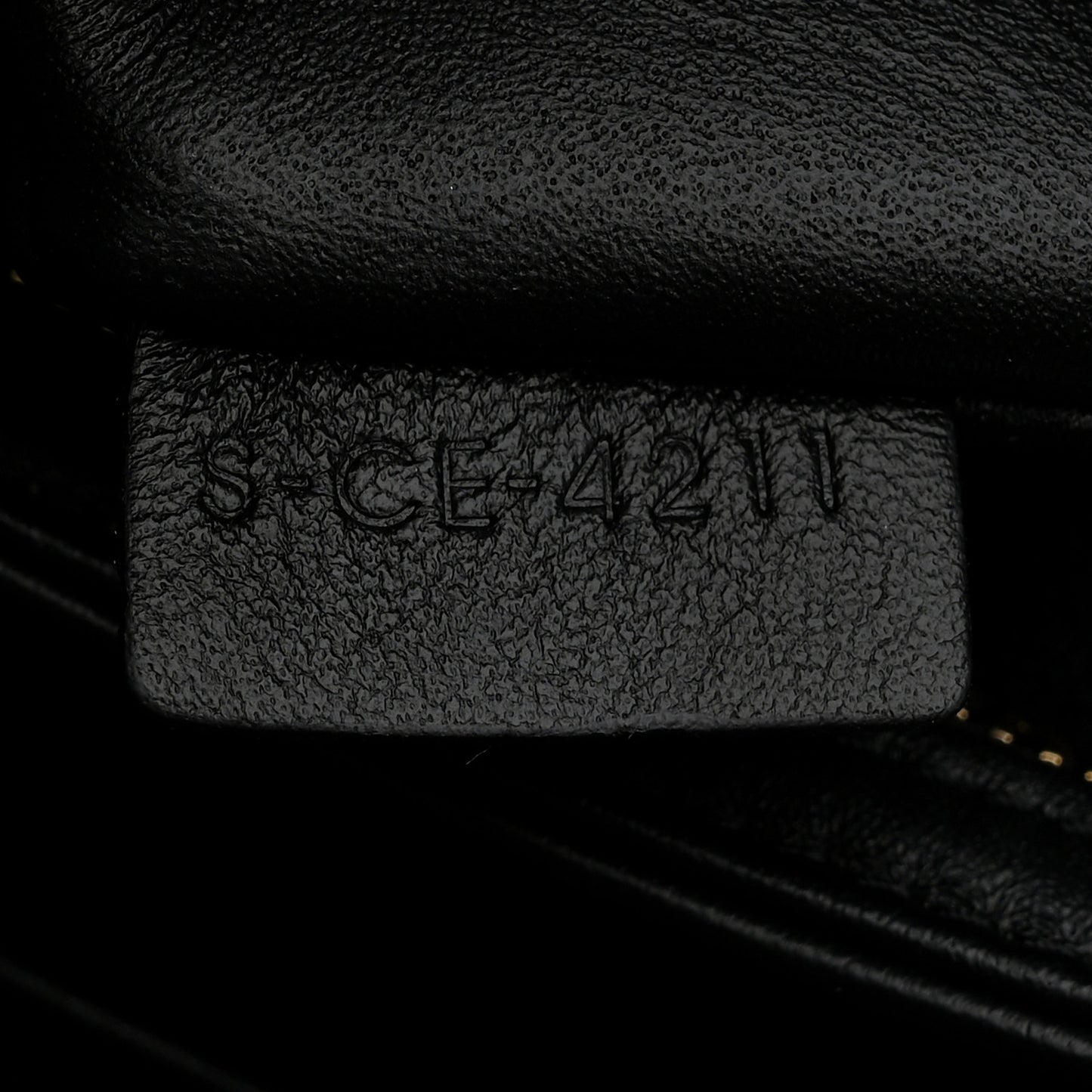 Shiny Calfskin Medium Triomphe Black