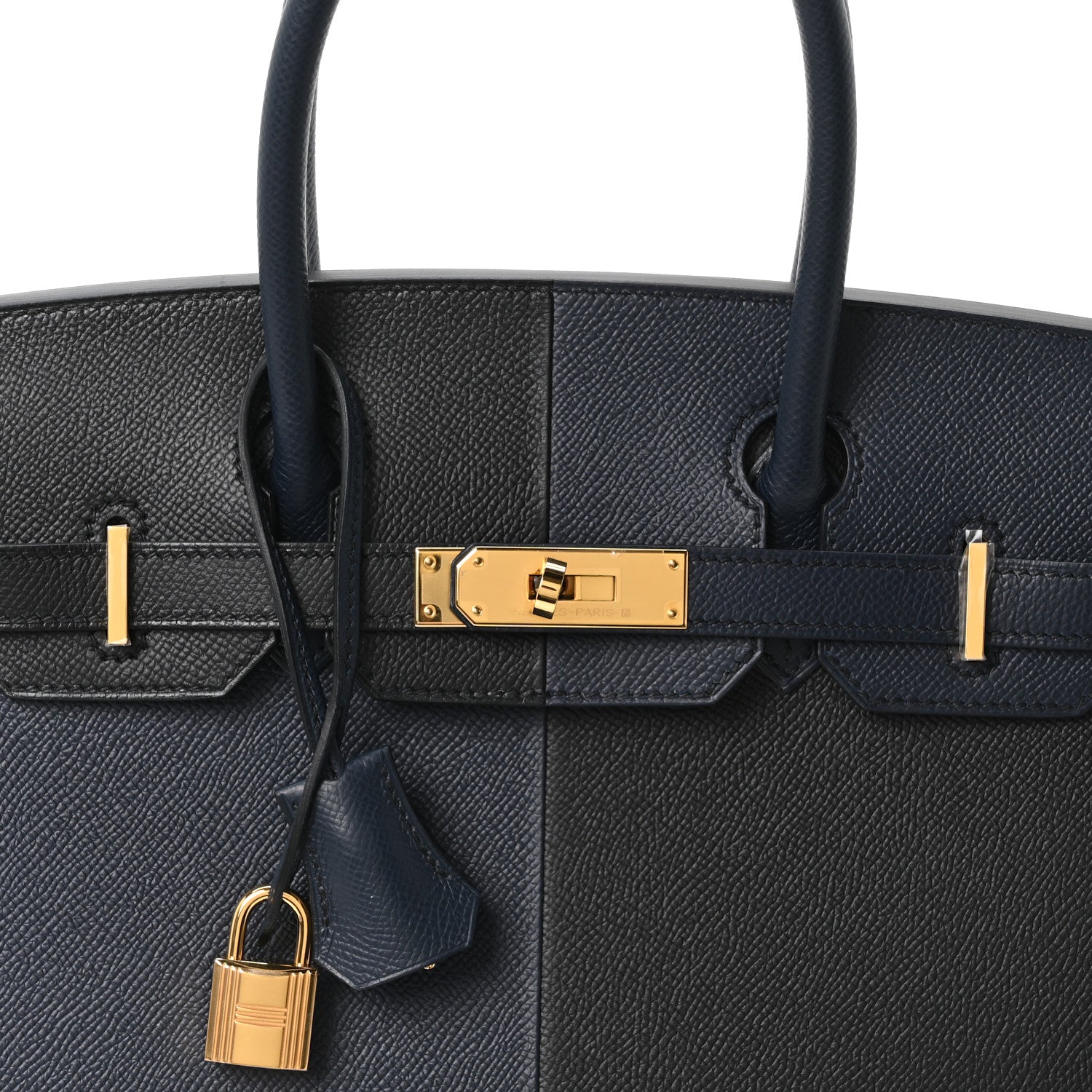 Hermes Epsom Casaque Birkin Sellier 30 Bleu Indigo Black Bleu Frida 8 of 11