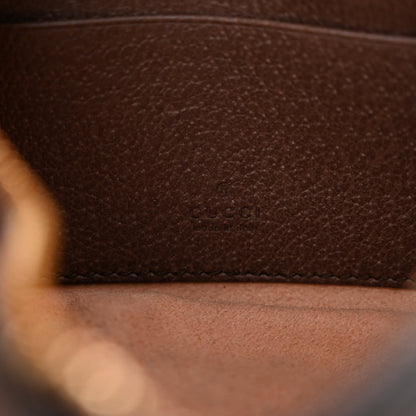 Gucci GG Supreme Monogram Textured Calfskin Web Mini Ophidia Half Moon Hobo Beige Ebony New Acero 6 of 10