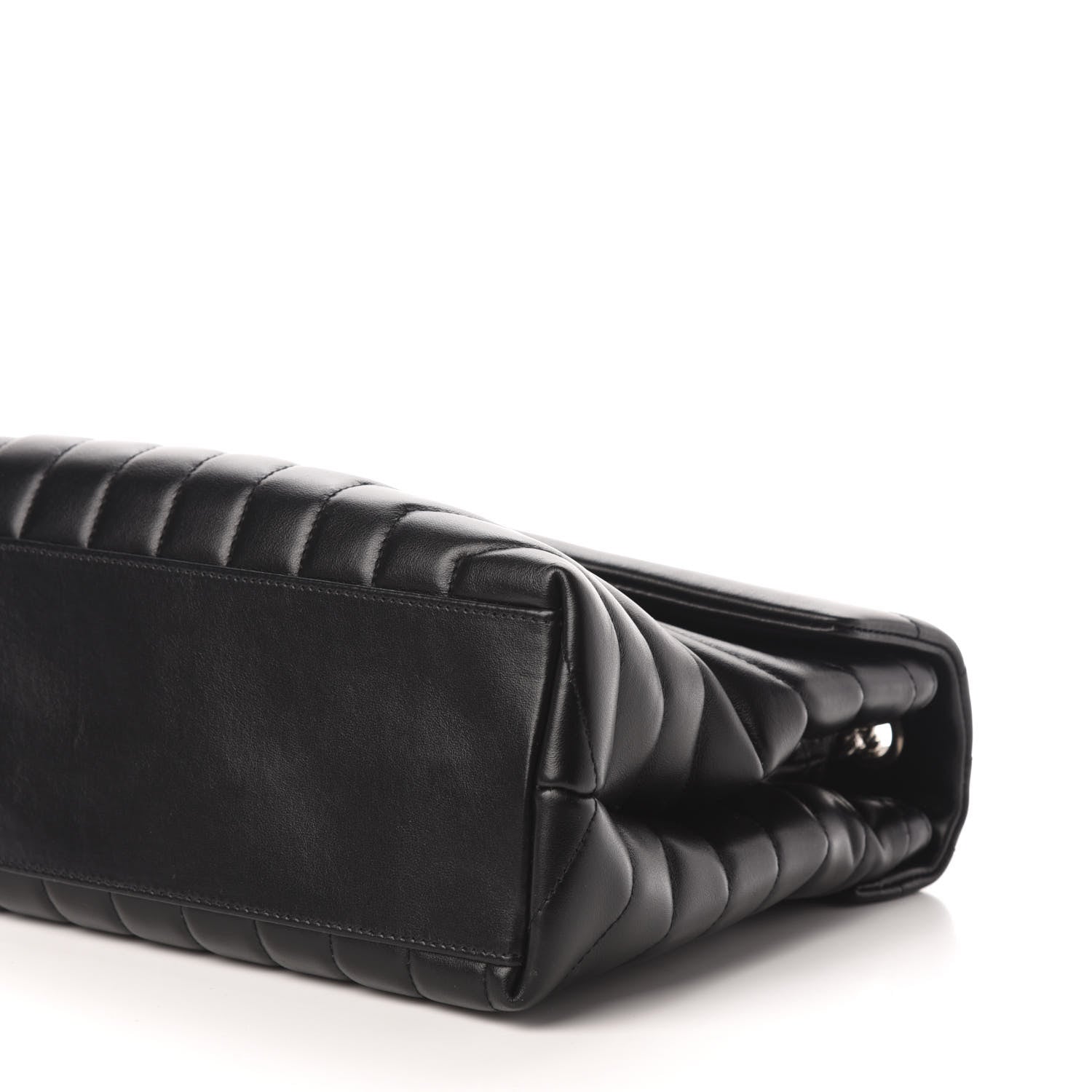 Saint Laurent Calfskin Y Quilted Monogram Medium Loulou Chain Satchel Black 10 of 11