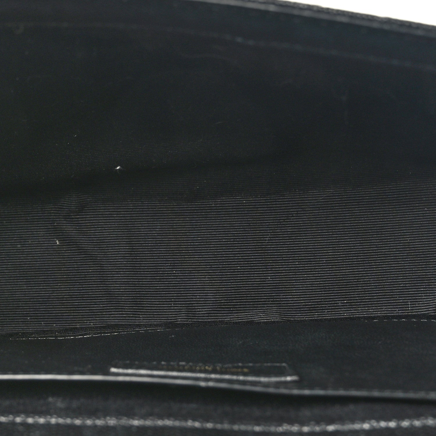 Saint Laurent Grain De Poudre Textured Mixed Matelasse Triquilt Medium Monogram Satchel Black 5 of 8