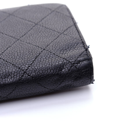 Chanel Caviar Quilted Yen Wallet Black 13 of 13
