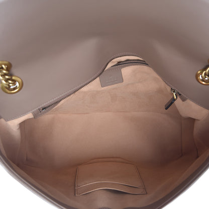 Gucci Calfskin Matelasse Large GG Marmont Shoulder Bag Porcelain Rose 5 of 9