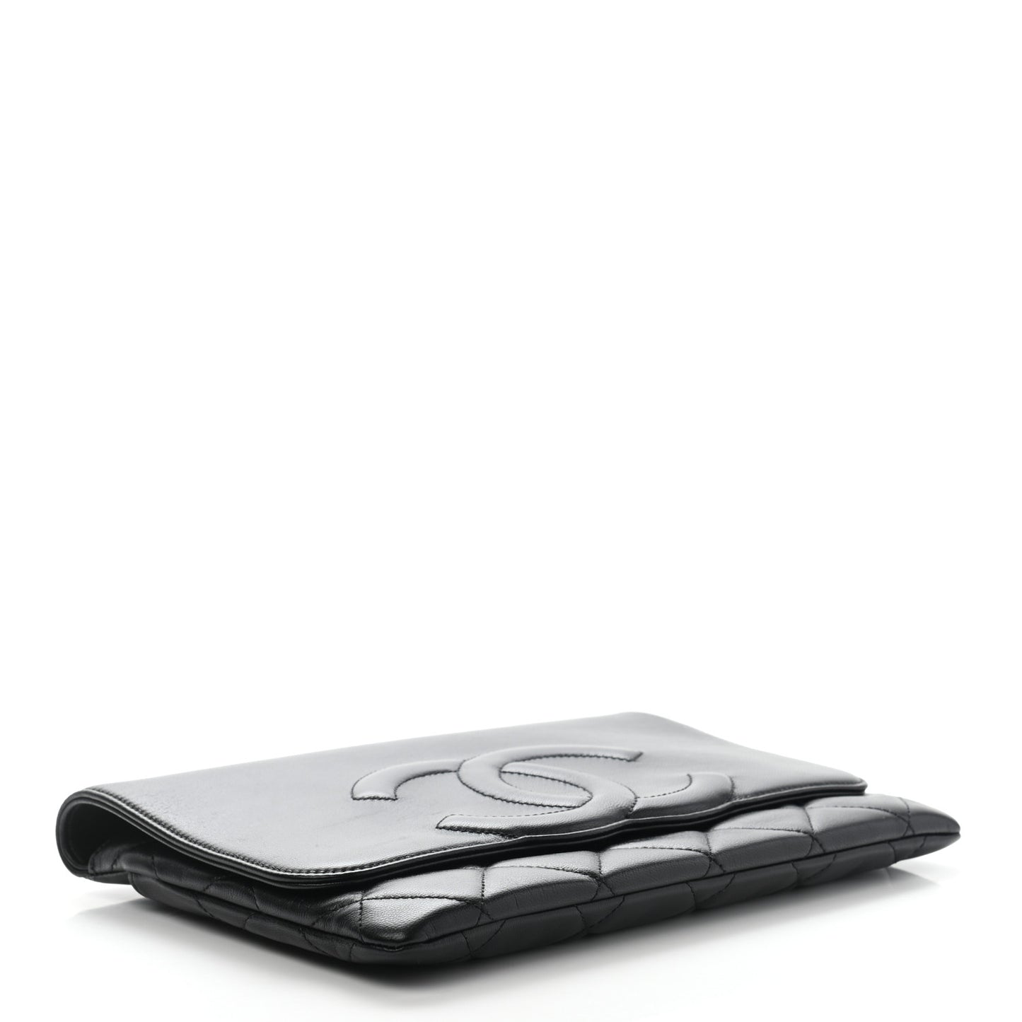 Goatskin Quilted Timeless CC Clutch Black