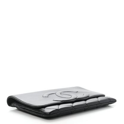Chanel Goatskin Quilted Timeless CC Clutch Black 4 of 11