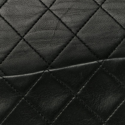 Chanel Lambskin Quilted Medium Double Flap Black 22 of 24