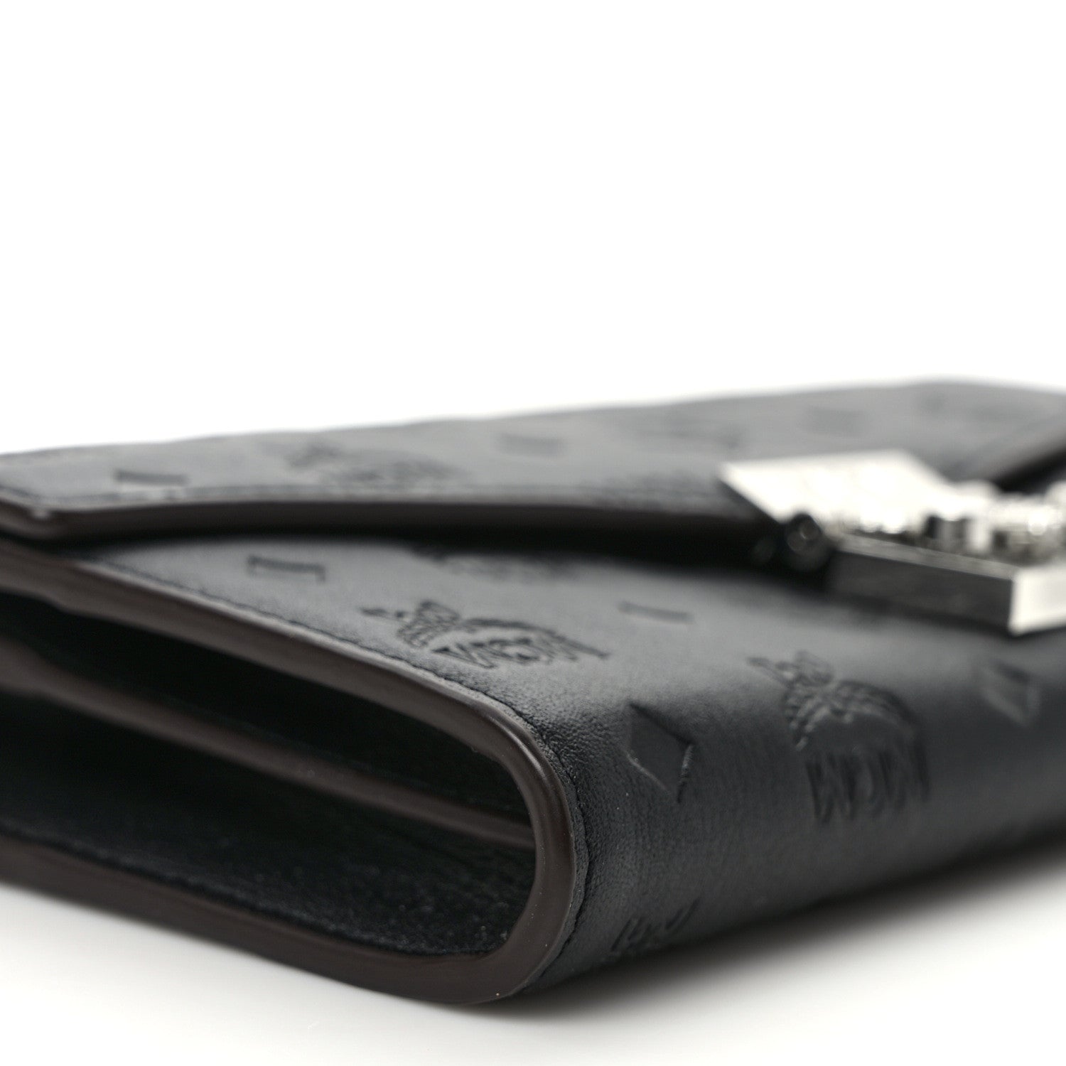 MCM Calfskin Ottomar Large Patricia Wallet On Chain Black 7 of 10