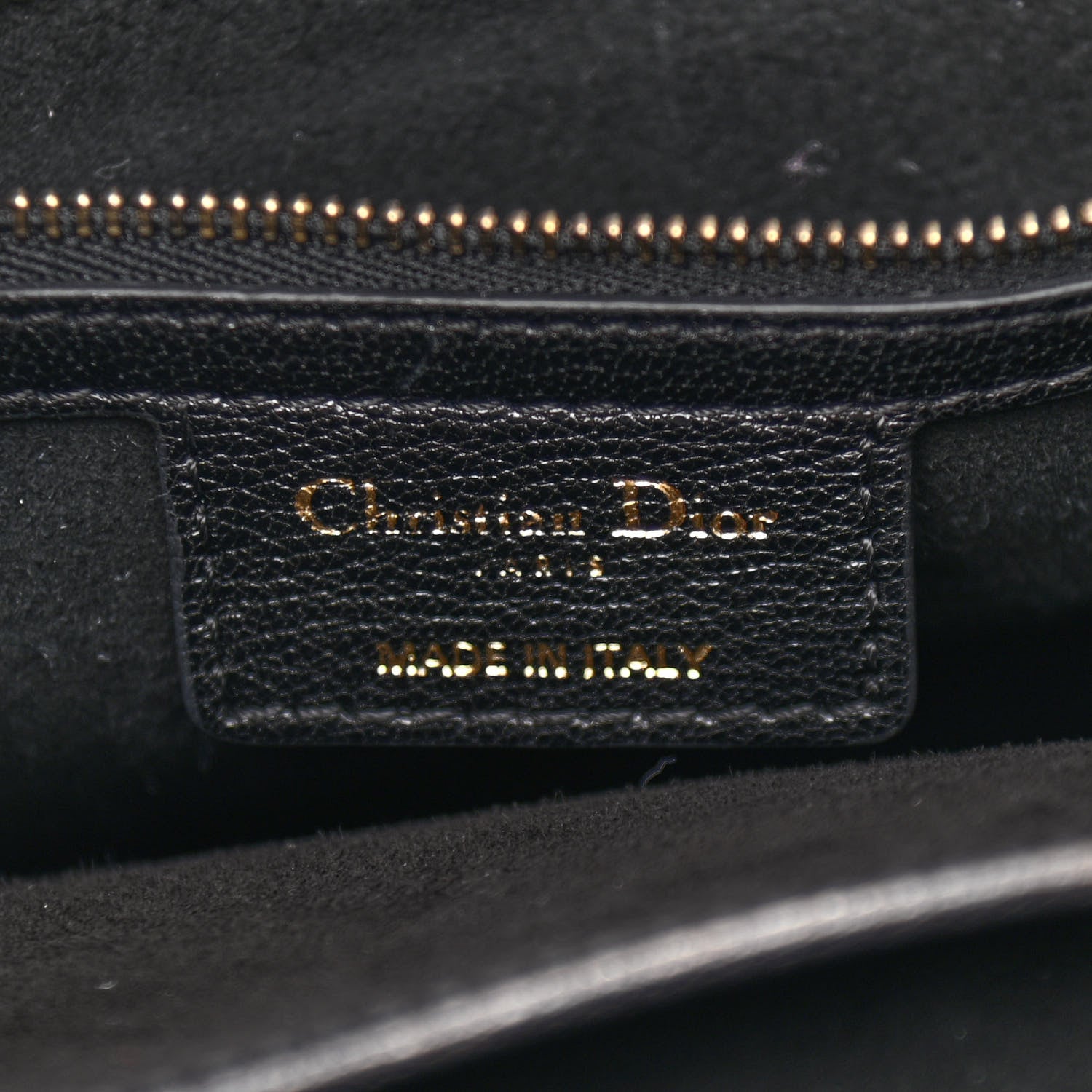 Christian Dior Goatskin DIORANGELES Tote Black 6 of 11