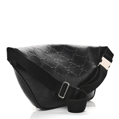 Gucci Calfskin GG Tennis Embossed Pocket Belt Bag Black 3 of 10