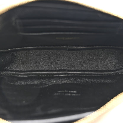 Saint Laurent Grain De Poudre Matelasse Monogram Mini Lou Camera Bag Dark Beige 5 of 11