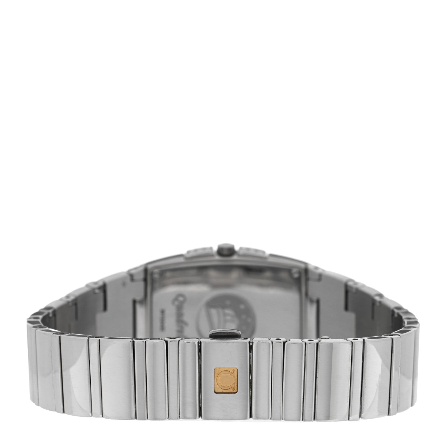 Omega Stainless Steel Diamond Blue Mother of Pearl 25mm Constellation Quadrella Quartz Watch 1586.72.00 3 of 4