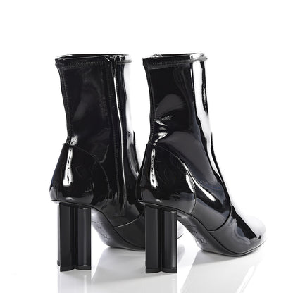 Louis Vuitton Patent Uniformes Silhouette Ankle Boots 39 Black 4 of 15