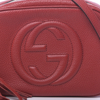 Gucci Pebbled Calfskin Small Soho Disco Bag Tabasco Red 11 of 11
