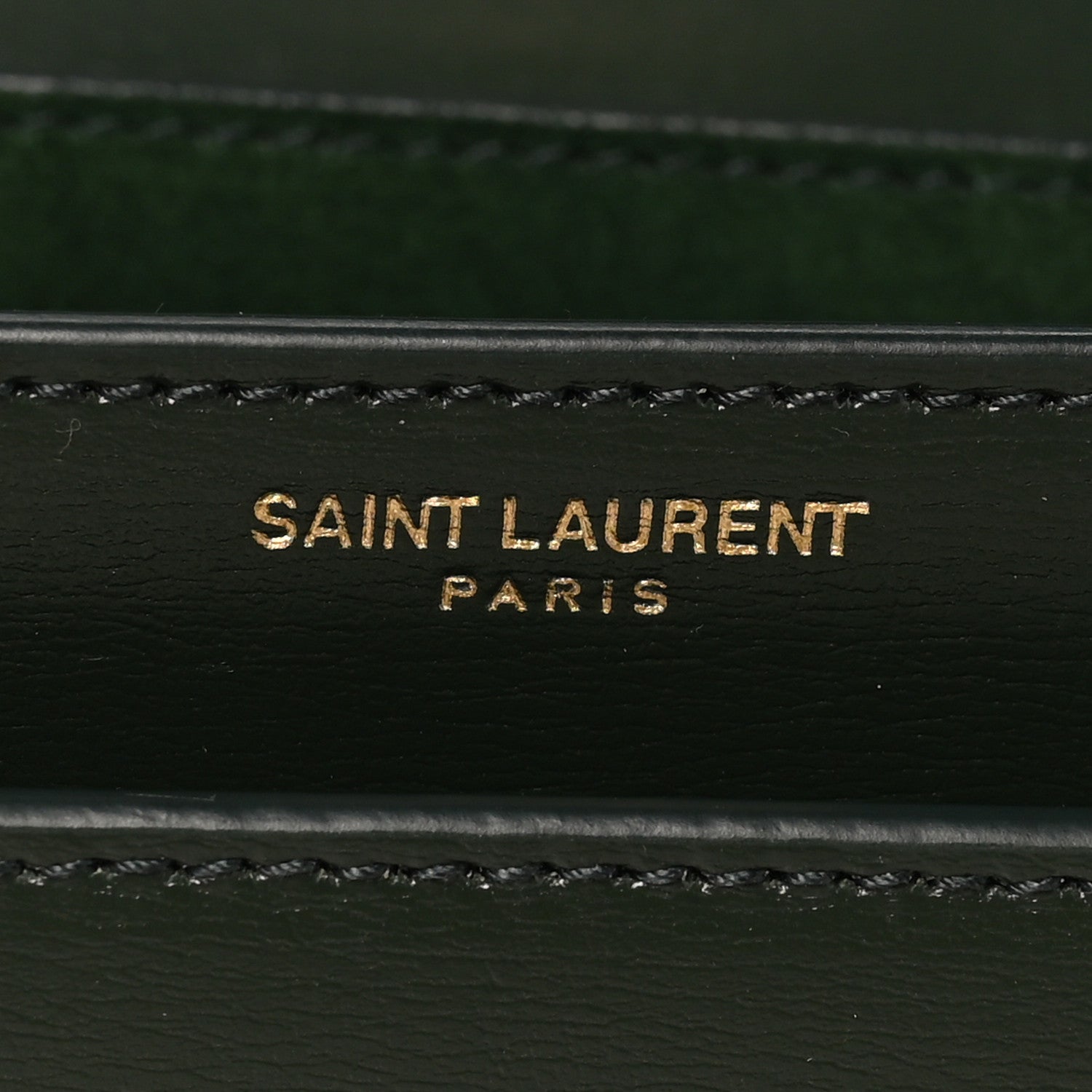 Saint Laurent Calfskin Medium Monogram Sunset New Vert Fonce 6 of 9