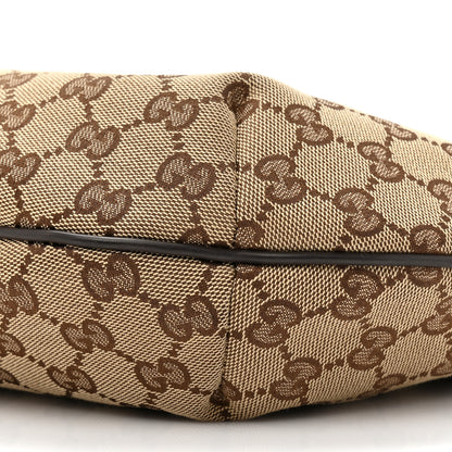 Gucci Monogram Medium Half Moon Hobo Dark Brown 8 of 10