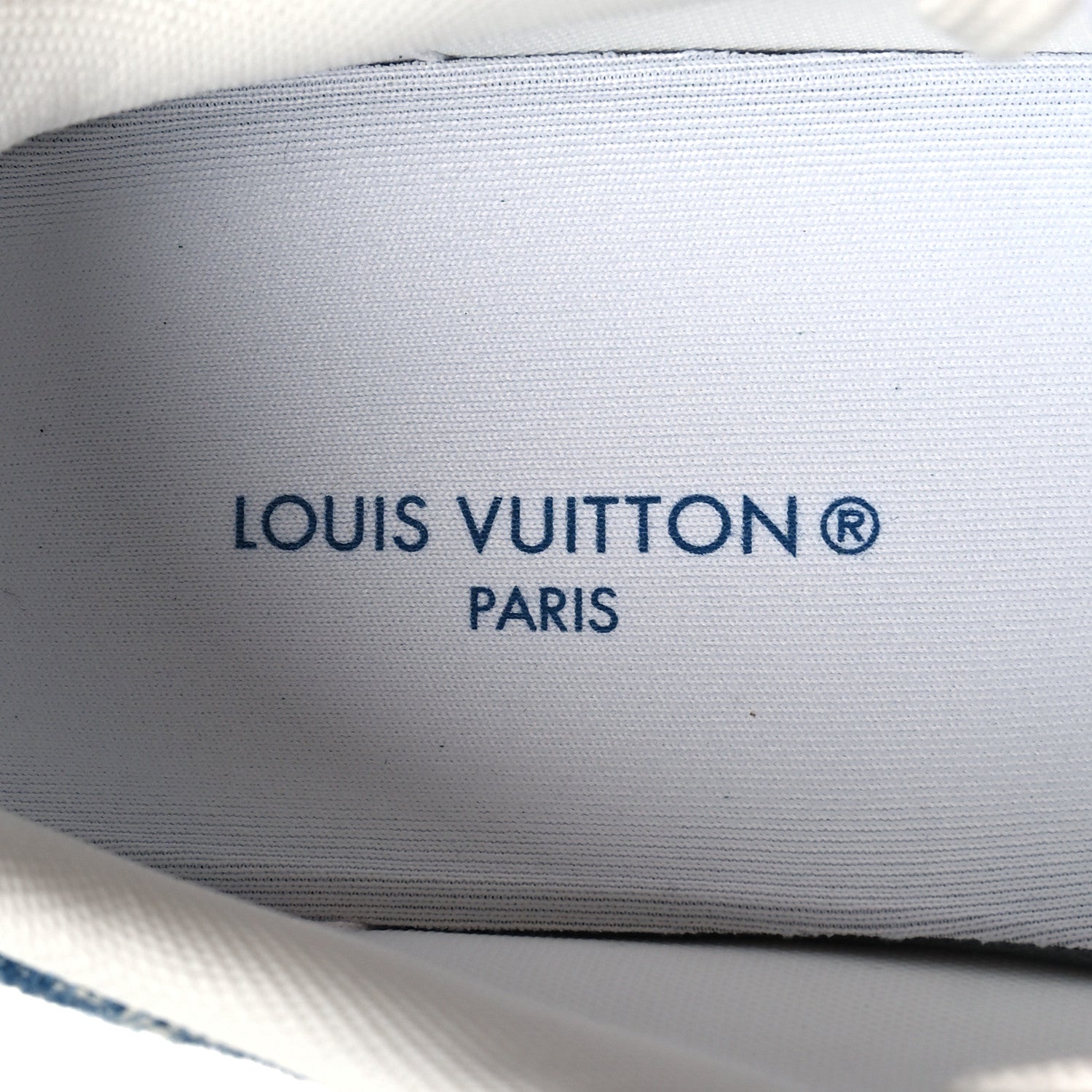 Louis Vuitton Denim Charlie Trainers 38 White Blue 8 of 8
