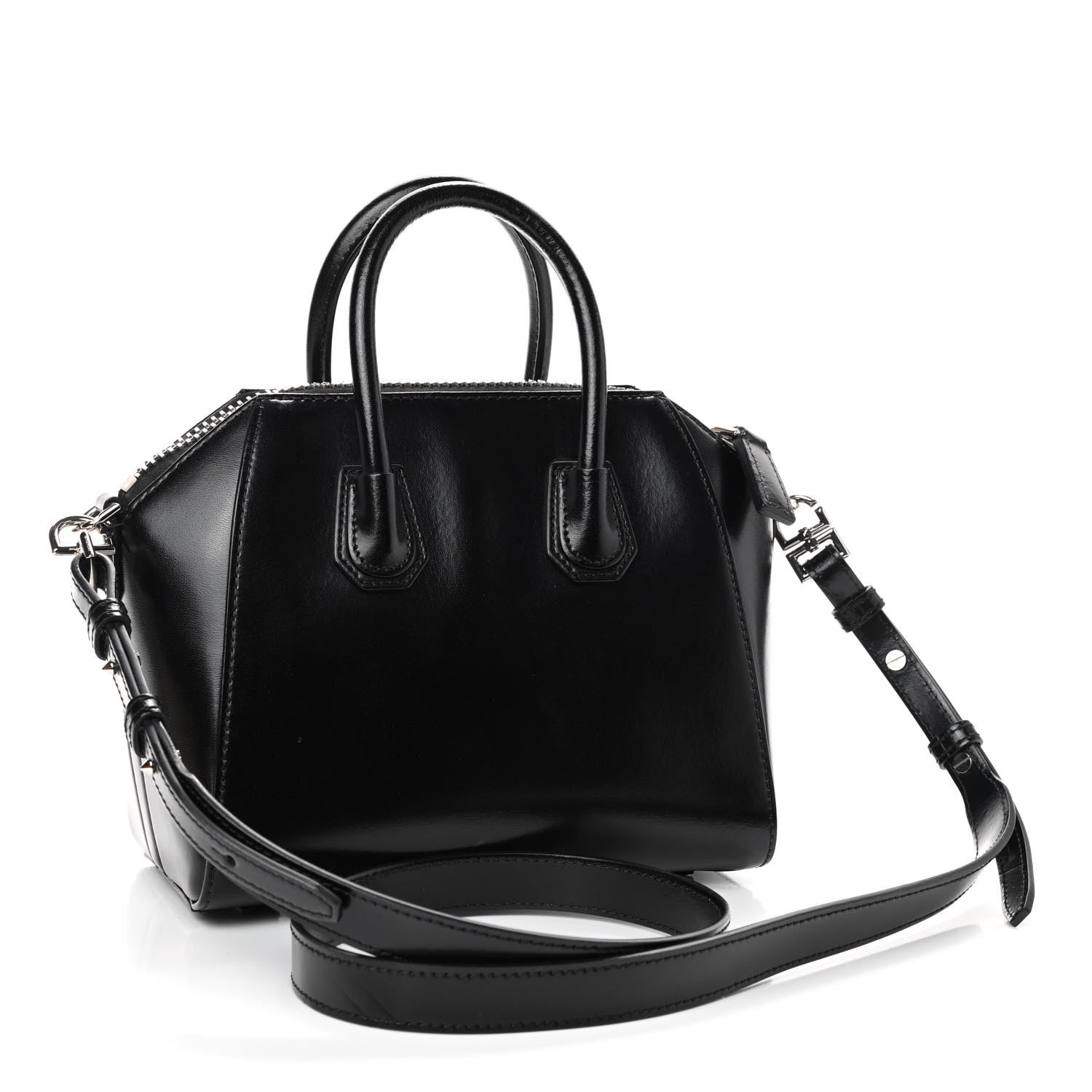 Givenchy Shiny Lord Calfskin Mini Antigona Black 3 of 10
