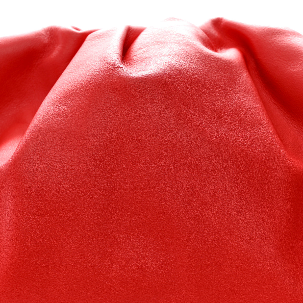 Smooth Butter Calf The Pouch Oversized Clutch Bright Red