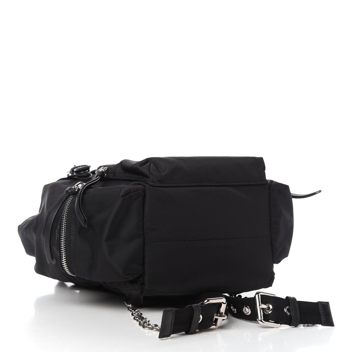 Nylon Medium Rucksack Backpack Black
