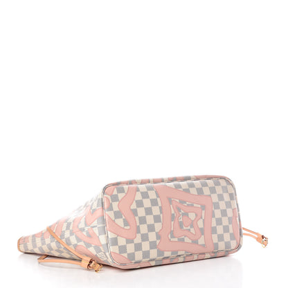 Louis Vuitton Damier Azur Tahitienne Neverfull MM 4 of 11