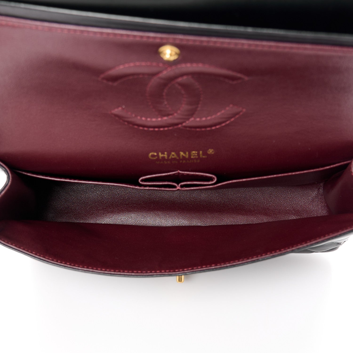 Chanel Lambskin Quilted Medium Double Flap Black 5 of 11