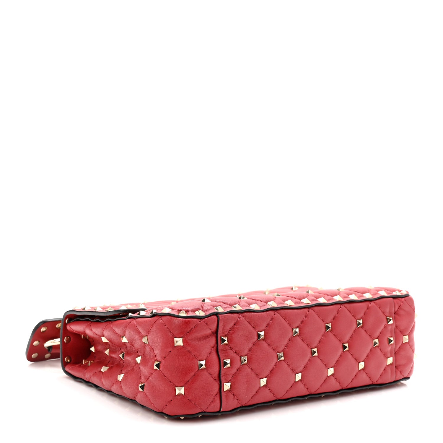 Valentino Garavani Nappa Medium Rockstud Spike Shoulder Bag Rosso Valentino 4 of 9
