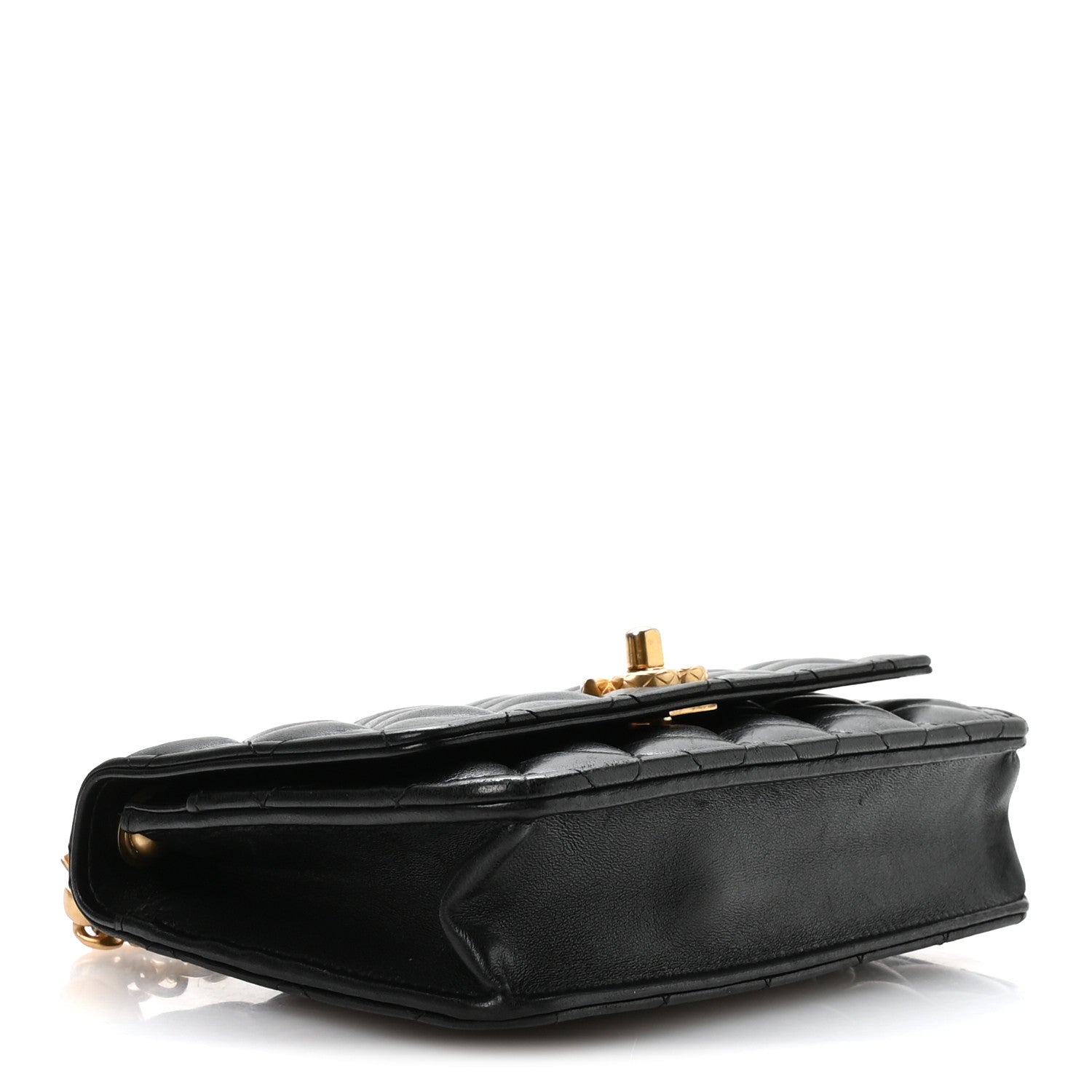 Chanel Lambskin Quilted Pillow Crush Wallet On Chain WOC Black 4 of 11