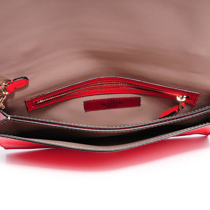 Valentino Garavani Nappa Leather Rockstud Clutch Deep Orange 8 of 8