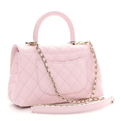 Chanel Caviar Quilted Mini Coco Handle Flap Light Pink 3 of 11