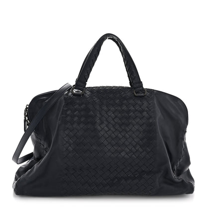 Bottega Veneta Nappa Intrecciato Shoulder Bag Dark Navy 1 of 13