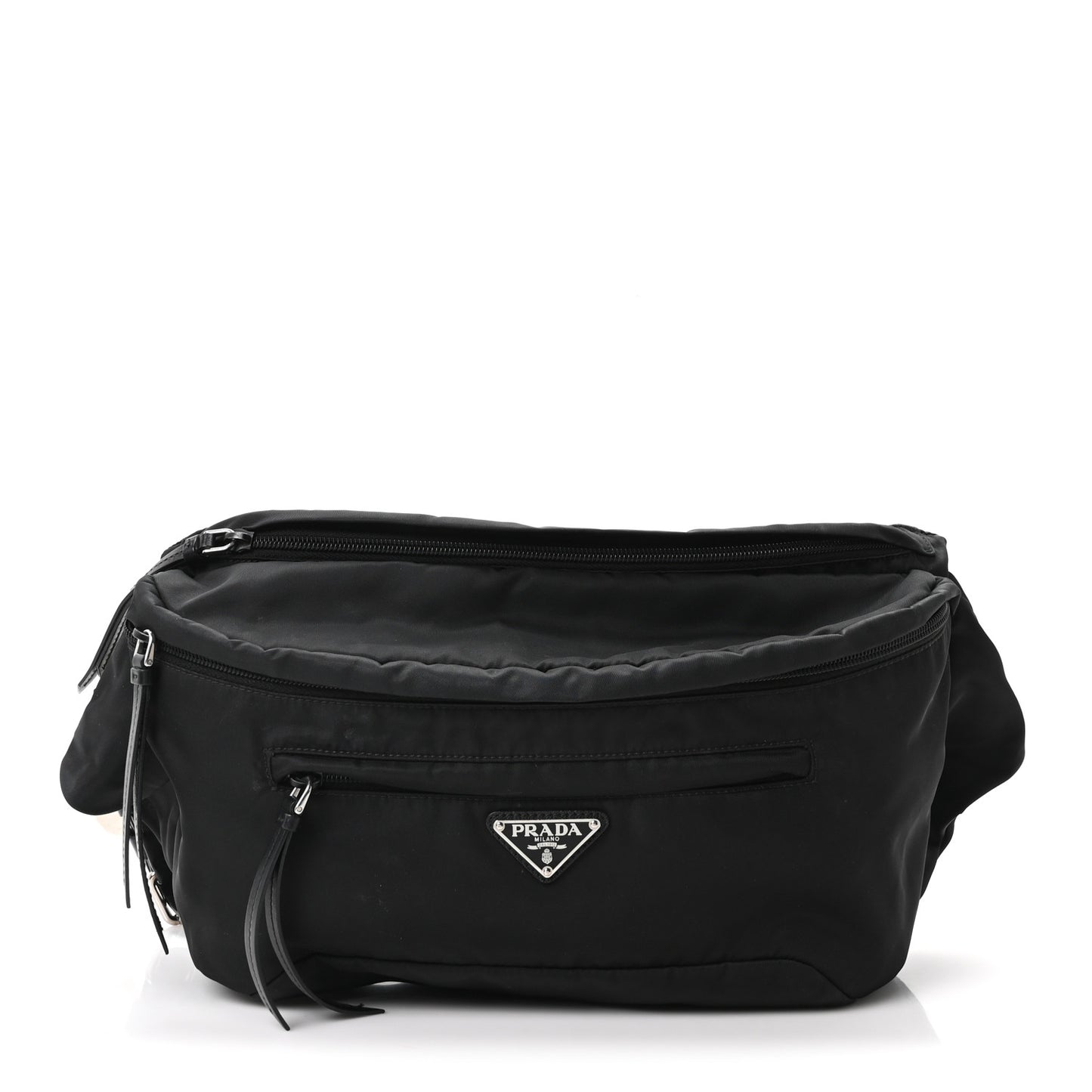 Tessuto Nylon Studded Belt Bag Black