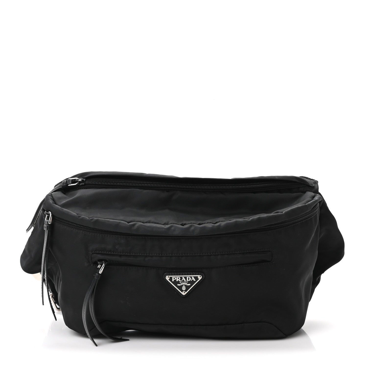 Prada Tessuto Nylon Studded Belt Bag Black 1 of 9