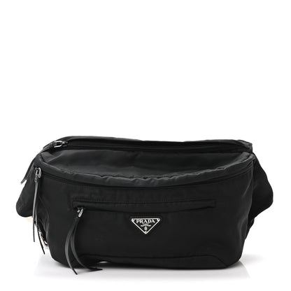 Prada Tessuto Nylon Studded Belt Bag Black 1 of 9
