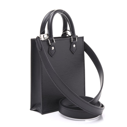 Louis Vuitton Epi Petit Sac Plat Black 2 of 9