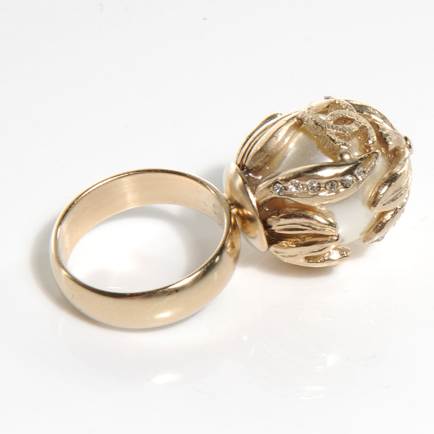 Pearl CC Ring Gold 6.5