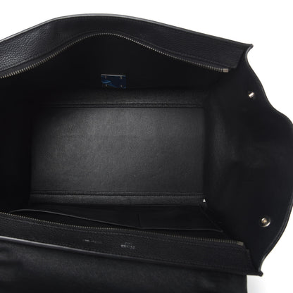 Celine Drummed Calfskin Suede Medium Trapeze Black 6 of 10