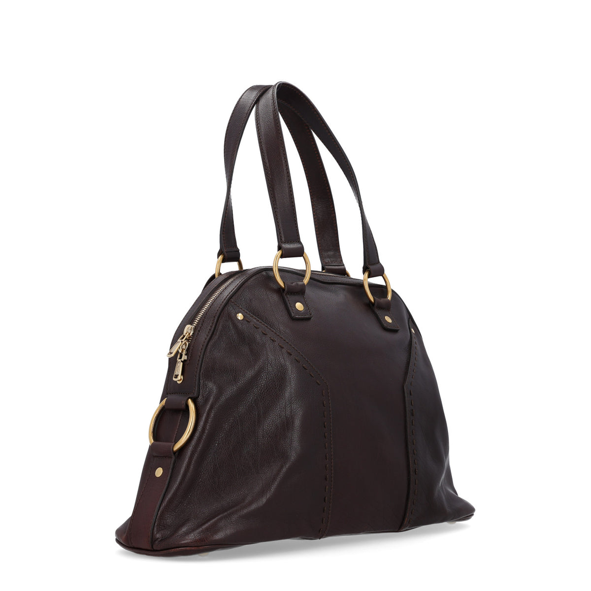 Calfskin Large Muse Brown