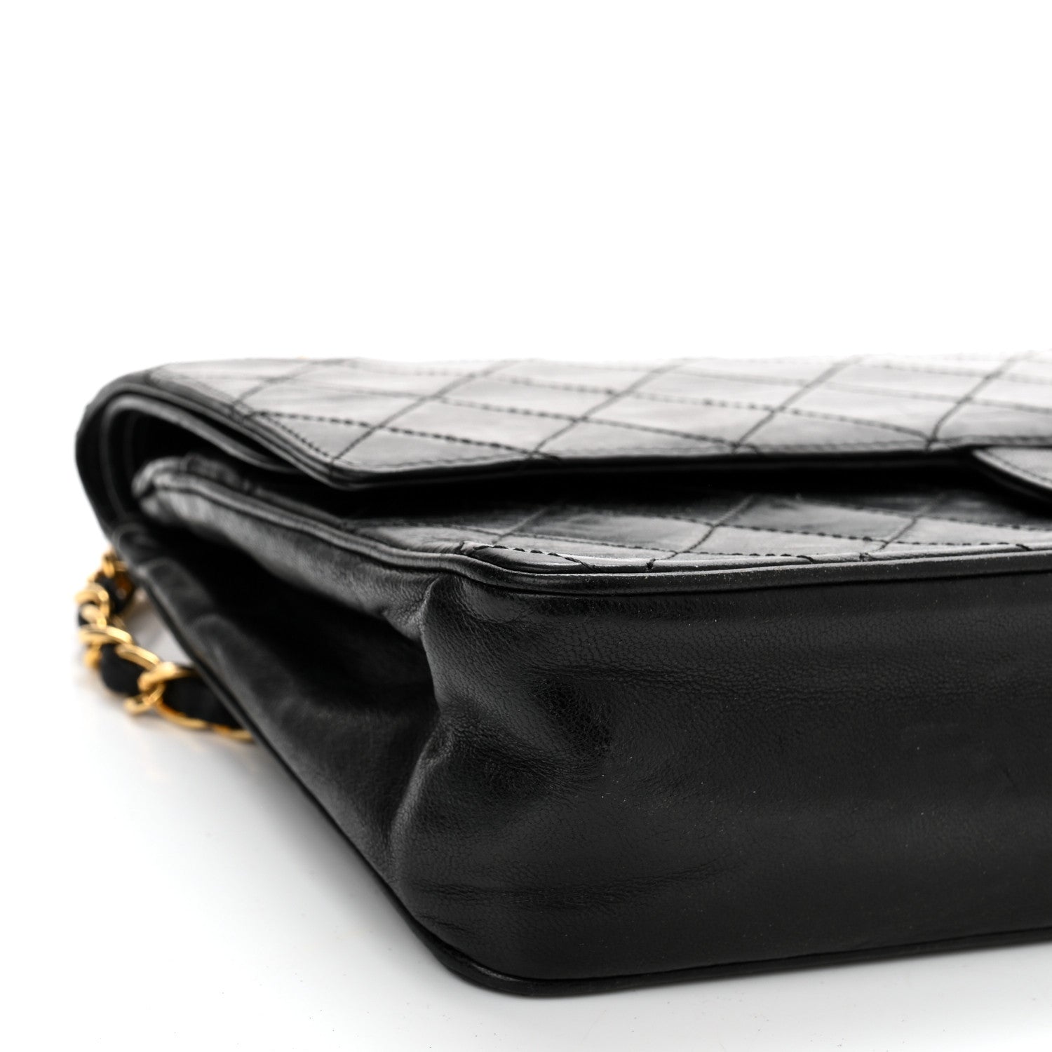 Chanel Lambskin Quilted Medium Double Flap Black 10 of 11