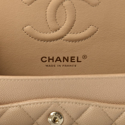 Chanel Caviar Quilted Small Double Flap Beige 8 of 10