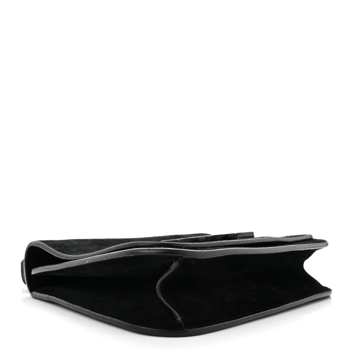 Saint Laurent Suede Small Spontini Saddle Bag Black 5 of 13